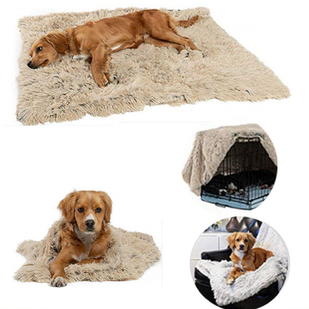 Soft Pet Dog Blanket – Warm Wool & Polyester Plush Blanket for Medium and Large Dogs