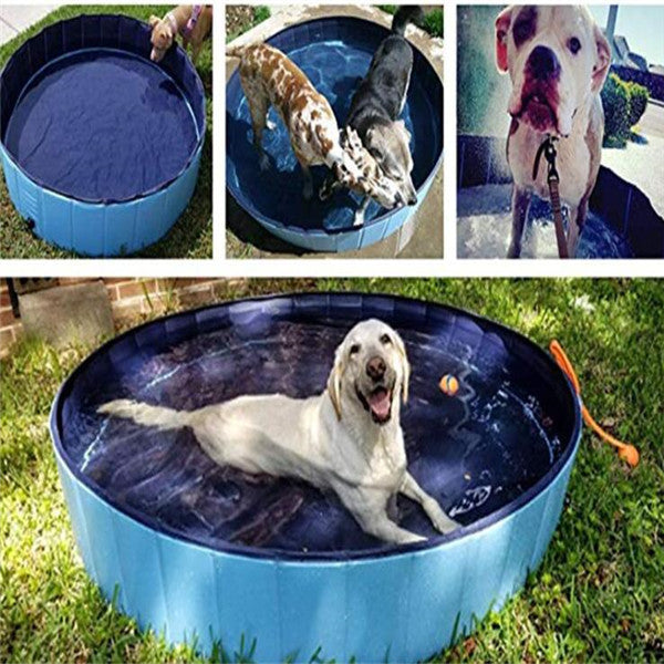 Foldable Pet Swimming Pool – Large Dog Bath & Play Pool, Sturdy & Portable Design