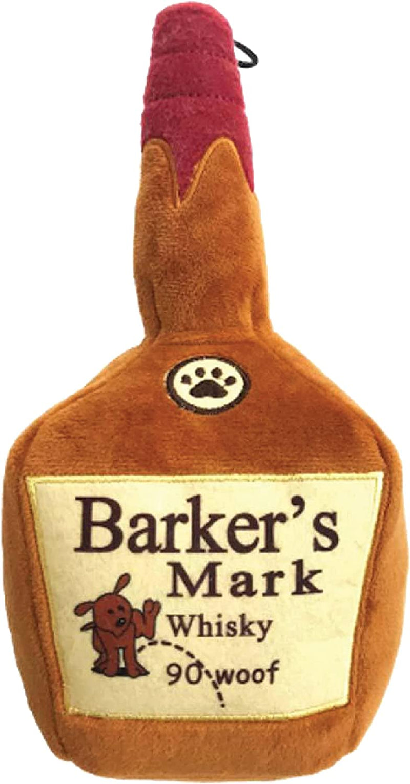 Yappy Hour Plush Dog Toy - Barker'S Mark Large | Fun & Durable Squeaker for Dogs