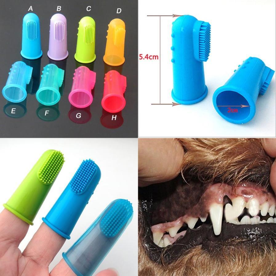 Cepillo de dientes de dedo súper suave para mascotas