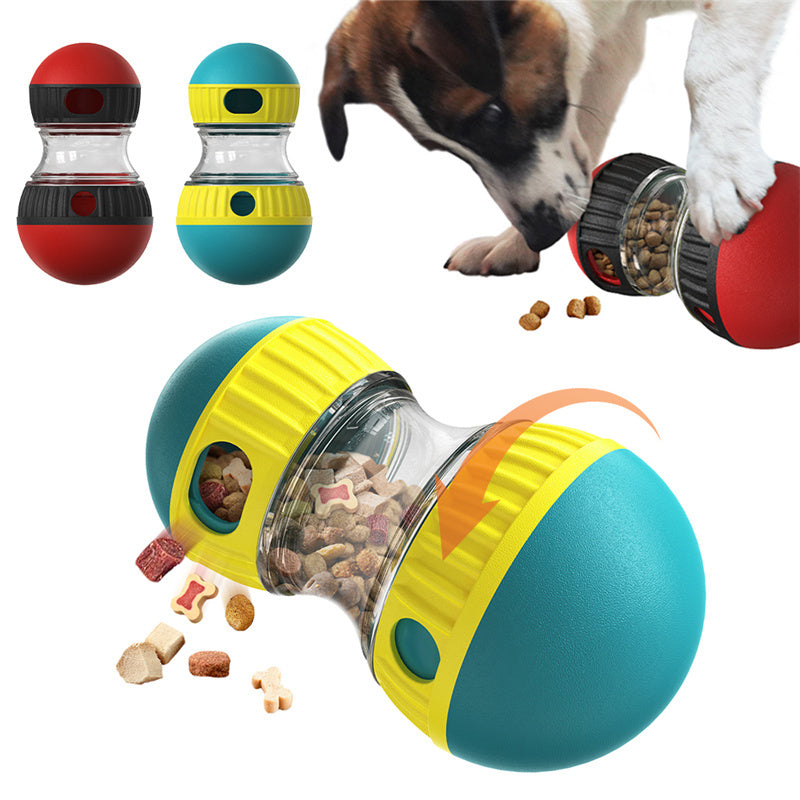 SmartTumble: Food Dispensing Dog Puzzle Toy – Slow Feeder & IQ-Boosting Play